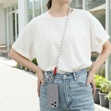 150CM 戶外露營長繩款手機掛繩 (附夾片) 素點靈韻