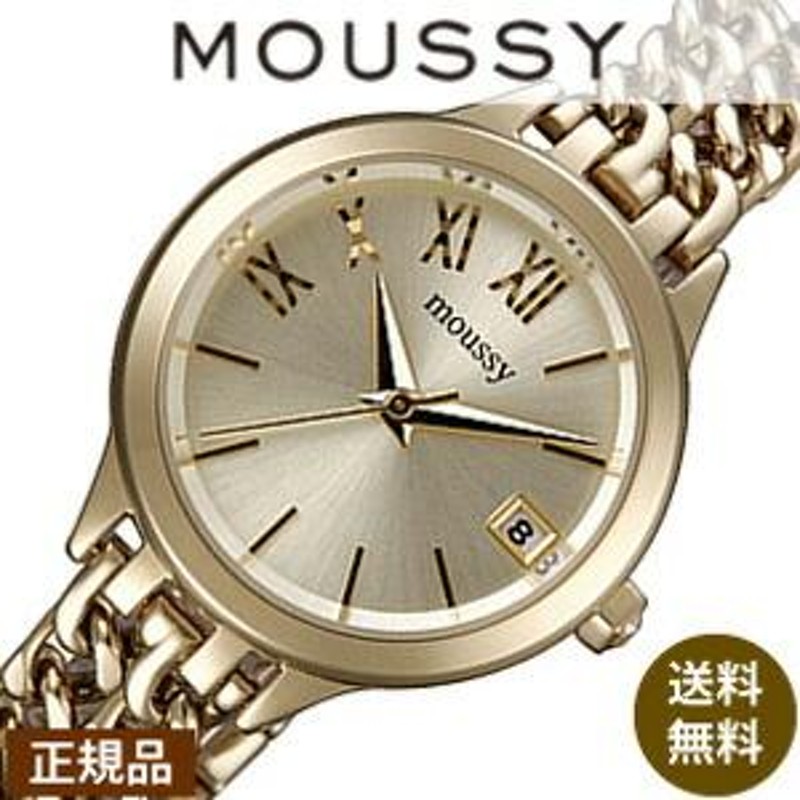 マウジー 腕時計 MOUSSY 時計ダブル チェイン WM00311A レディース ...