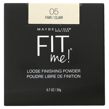 Maybelline, Fit Me 定妝散粉，05 白皙，0.7 盎司（20 克）