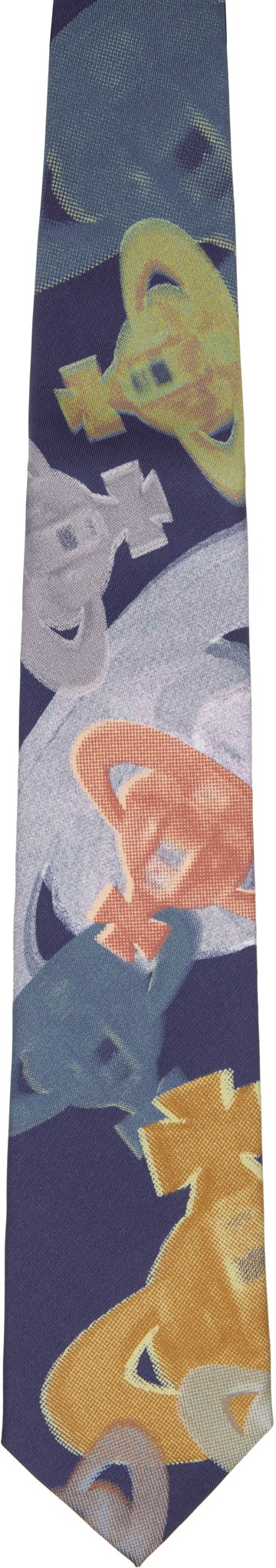 Vivienne Westwood 海军蓝 Halftone Orbs 8.5cm 领带