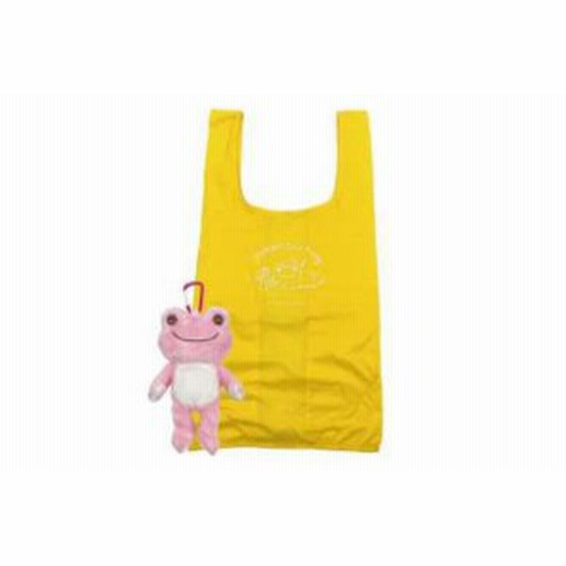 ナカ 21 かえるのピクルス ぬいぐるみエコバッグ ピンク ピクルス ぴくるす かえる カエル Pickles The Frog 通販 Lineポイント最大get Lineショッピング