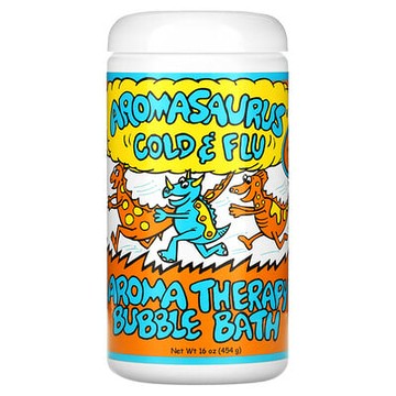 Abra Therapeutics, Aromasaurus 著涼和流感配方，兒童芳香護理泡泡浴，16 盎司（453 克）