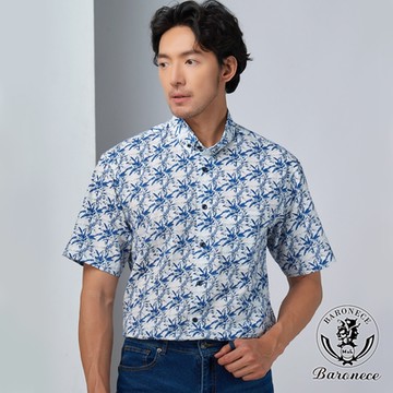 BARONECE 夏日風情休閒短袖襯衫(524403-09)