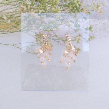 櫻花玫瑰石英耳針