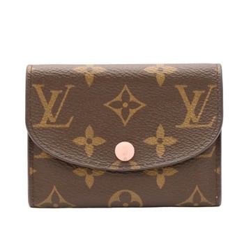 LOUIS VUITTON LV 路易威登 Rosalie 扣式零錢包 棕色 原花帆布 M62361 【二手名牌BRAND OFF】