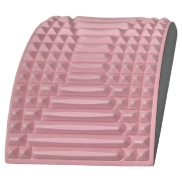 躺靠兩用腰背舒緩伸展按摩墊  EVA材質  TPE材質  可承重100公斤  安全支撐 高強抗壓  粉色  1個