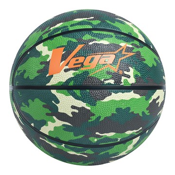 台灣 Vega 橡膠削邊籃球 迷彩 470~500g  OBR-510  5(圓周690~710mm)  1個