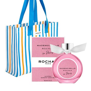 【ROCHAS】羅莎小姐在巴黎淡香精90ml(贈托特包.附紙袋)