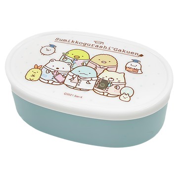 Skater 銀離子分隔橢圓形便當盒  180ml + 280ml + 400ml  角落生物  1組