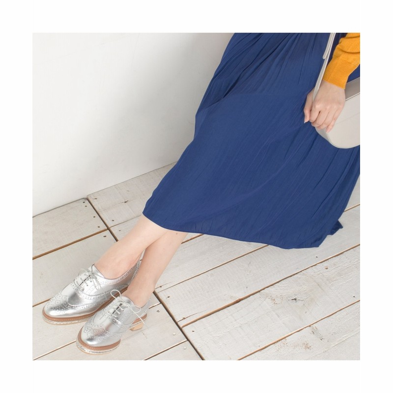 オンワード Mode Et Jacomo モード エ ジャコモ Carino 軽量 ウィングチップレースアップシューズ シルバー 23 0 レディース 送料無料 通販 Lineポイント最大get Lineショッピング