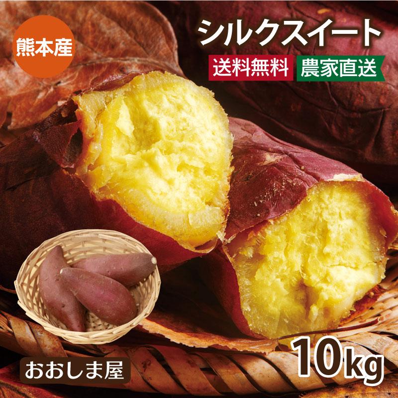 さつまいも シルクスイート 10kg（30本前後）送料無料 熊本産 生芋 さつま芋 唐芋 からいも ＜予約2023年12月上旬より出荷予定＞