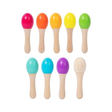 「伶俐系列」 木質兒童幼兒早教啟蒙益智聽覺認知打擊樂器沙錘搖鈴響板音樂教具