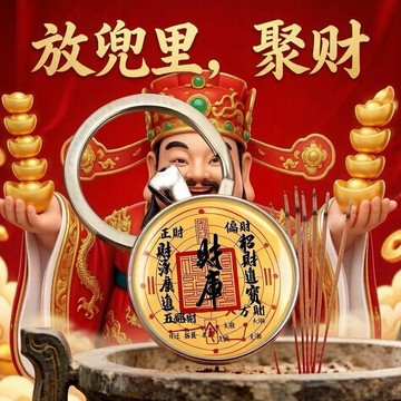 優品優選🍎放身上【財順】出入平安招財掛件招運進財豪運連連家門汽車鑰匙扣CE