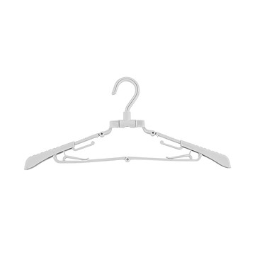 【日本Imakara】旅行便攜折疊式伸縮衣架-3入