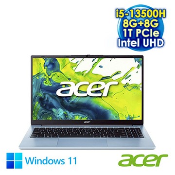 ACER Aspire Lite 15 AL15-72P-56Q0 藍 15.6吋筆電 (FHD IPS/Intel i5-13500H/8G+8G DDR5/1T PCIE SSD/