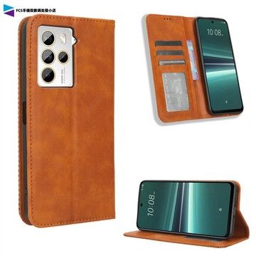 編織小牛紋翻蓋保護皮套 適用HTC U23 Pro U24 Pro Desire 22 Pro 插卡掀蓋皮套 手機殼