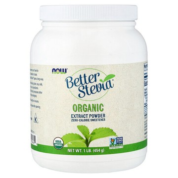 NOW Foods, Better Stevia，有機浸膏粉，1 磅（454 克）