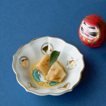 日本 amabro 有田燒豆皿 弁花