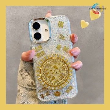 立體水鑽發財轉盤 金箔滴膠電鍍手機殼 OPPO Find X8 Pro X8 Find X7Ultra X7 防摔保護殼