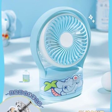 充電可愛usb靜音風力電扇迷你新款桌面大便攜小型風扇卡通家用小
