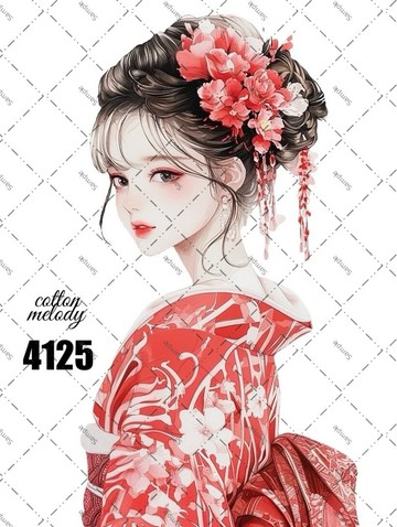 original sticker no.4125 人物貼紙 原創貼紙 原創人物貼紙 裝飾貼紙 cotton melody