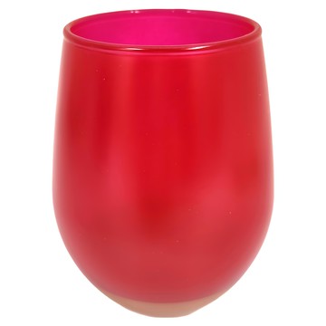 CHIPS 玻璃杯 62mm*103mm 325ml  霧紅色  1個