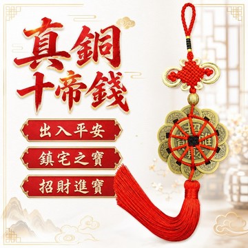 【善緣閣】十帝錢 黃銅十帝錢 純銅十帝錢 鎮宅之寶 招財進寶 出入平安 招財 開運 保平安 化煞 門對門