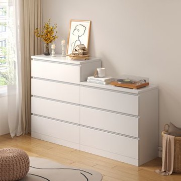 【匠俱】收納儲物櫃 抽屜靠墻櫃 床尾置物櫃 客廳玄關櫃60x32x81CM(抽屜式收納櫃+結實穩固+需diy)