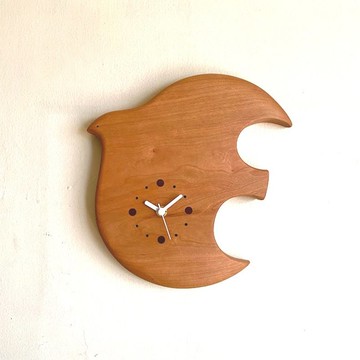 鳥語時光掛鐘【櫻桃木】 ※訂製商品