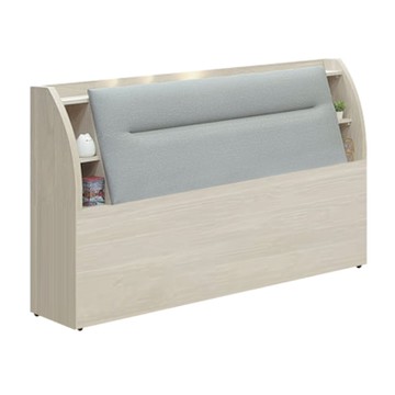 文創集 夏斯6尺雙人加大耐刮皮夜燈床頭箱(不含床底＋不含床墊)-182x33x106cm免組