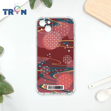 TRON IPhone 14 PLUS 日系和風圓點星河系列 四角防摔載具殼 軟殼 手機殼