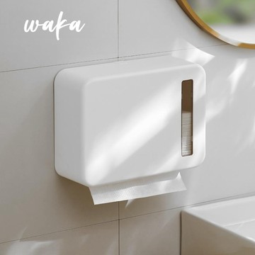 UFORE｜台灣現貨｜ins壁掛擦手紙盒 廚房紙巾架 廁所收納廚房  紙巾盒 廁所衛生紙架 擦手紙架 面紙盒浴室 附背膠