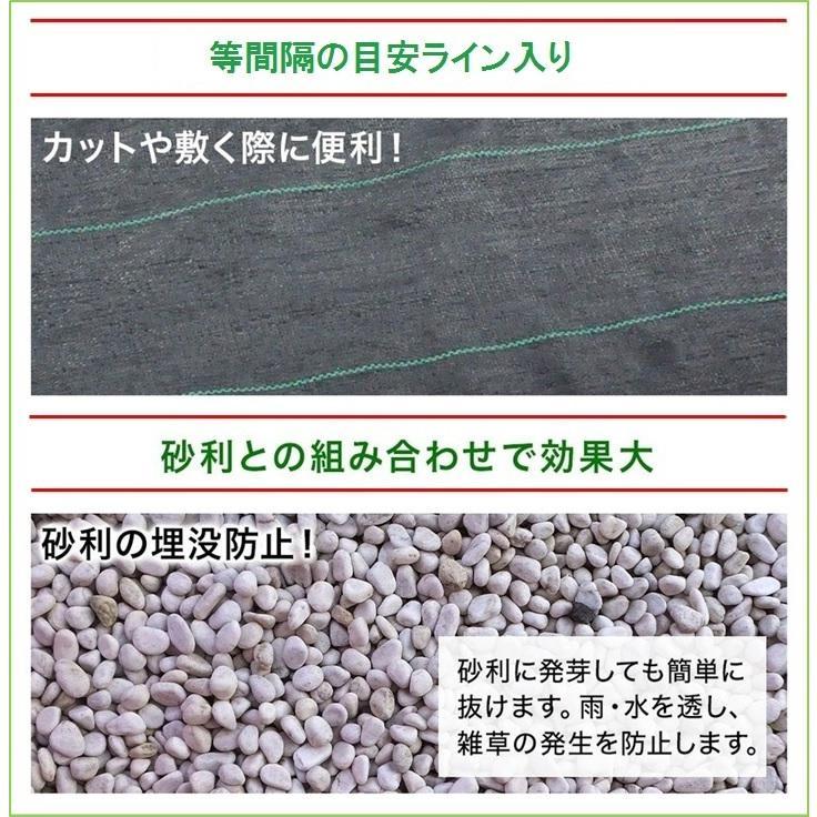 防草シート 黒 2mx50m 1巻 厚さ0.3mm 農用シート 草よけシート 除草シート 雑草防止 砂利下 人工芝下 LB-225