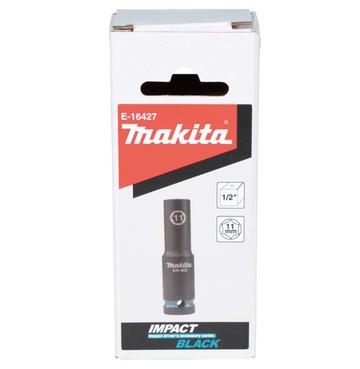 MAKITA 牧田 E-16427 黑色套筒扳手 1/2" 11mm 動力 衝擊深套筒 套筒 車用 維修