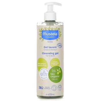 Mustela 慕之恬廊 Bio 有機潔淨凝膠 (適用於頭髮 & 身體) 400ml-卸妝/洗面乳