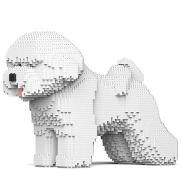 【福利品商品】JEKCA 站姿比熊犬積木 M號, 混合色, 1個