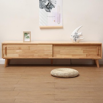 公司貨 免運 全實木電視機櫃茶幾組合北歐原木風現代簡約小戶型客廳年新款 快速發貨