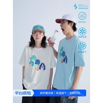 Mentmate 25SS 索羅娜涼感防曬T恤 小狗派對涂鴉童趣圓領短袖男女