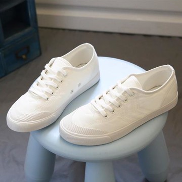 情侶帆布鞋男鞋春夏韓版百搭休閑低幫板鞋學生一腳蹬懶人小白鞋女