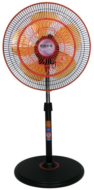台灣製造! 惠騰14吋360度雙層網循環工業立扇 FR-1499