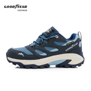 【GOODYEAR 固特異】透濕防水戶外鞋/男女 戶外郊山 防水 耐磨 Q彈 護趾 藍(薩帕-GAMO53466)