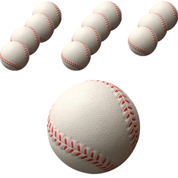 Jimkkureogi 安全棒球練習球 直徑7cm  짐꾸러기 安全練習棒球  12個