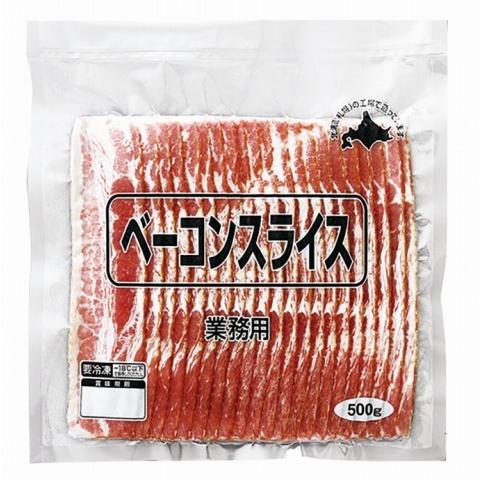 ニチロ畜産)冷凍ベーコンスライス500g