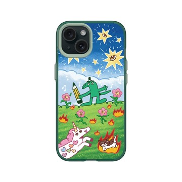 iPhone 15 Clear 憂墨綠 - 怪奇事物所 Incrediville - 寫字所長