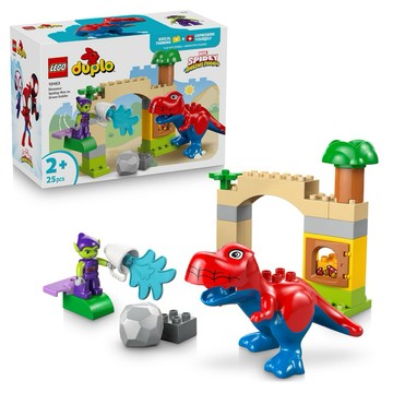 【台中翔智積木】LEGO 樂高 duplo 得寶系列 10463 Dinosaur Spidey-Rex 大戰綠惡魔