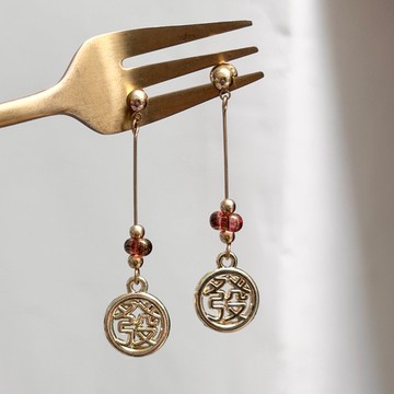 老林雜貨 | 一定發黃銅耳環 (針式 / 夾式)