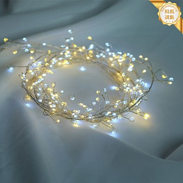 【冷暖雙色變換】LED銅絲燈 星星燈 滿天星燈 聖誕燈串 裝飾燈串 銅線燈 插電款 室內裝飾 臥室氛圍 派對佈置 聖誕樹裝飾