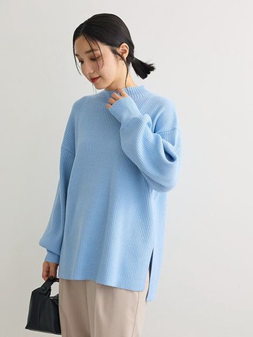 直條羅紋側開衩長版上衣(6A47L2C0500) - Green Parks