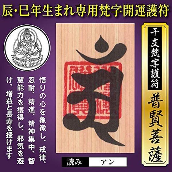 辰年（たつ年）巳年（へび年） 干支梵字護符 開運お守り 守護本尊「普 