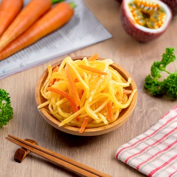 【蘭揚食品】百香脆木瓜200g/包-全素 冷凍食品 素食 料理包 可備註週六到貨